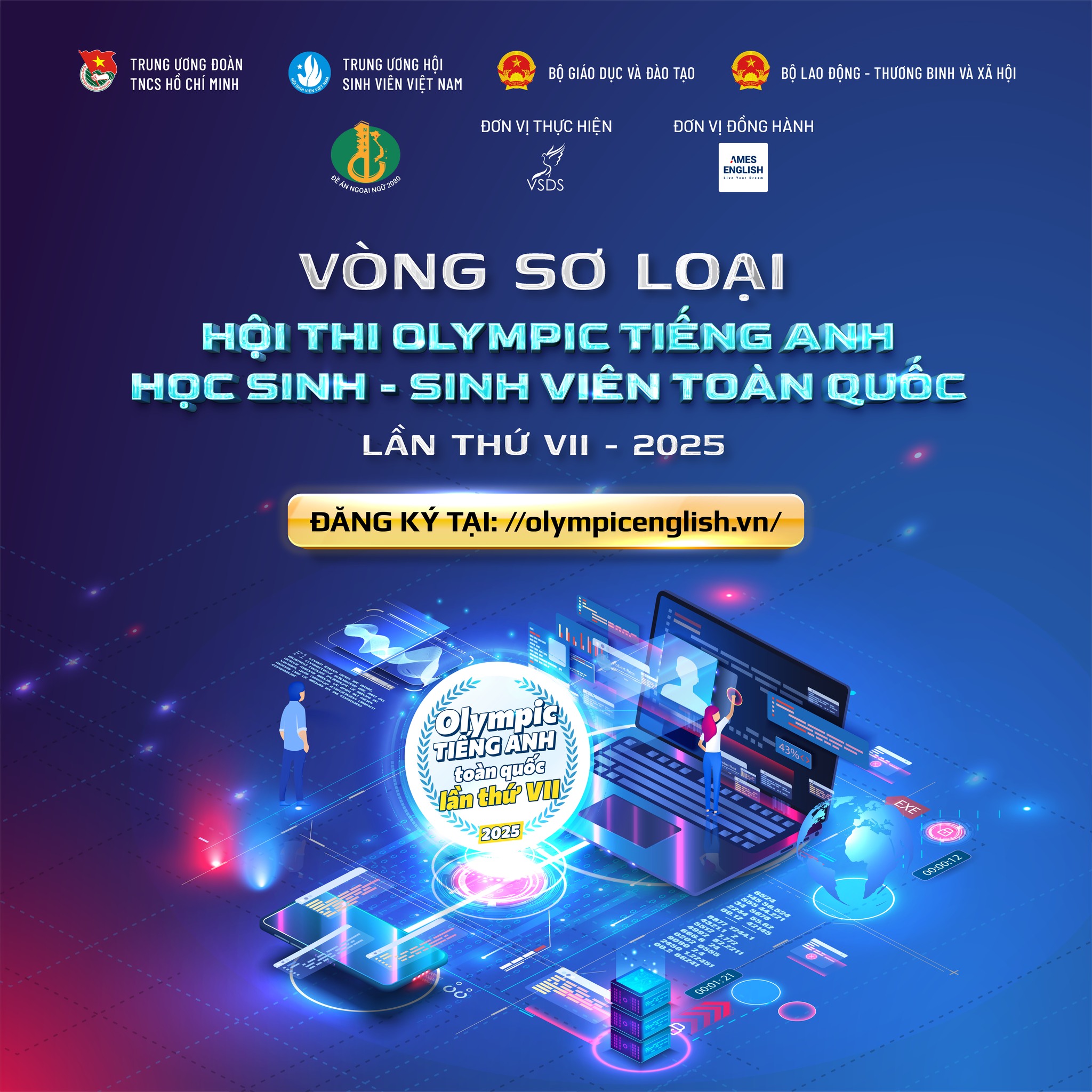 KẾ HOẠCH TỔ CHỨC HỘI THI “OLYMPIC TIẾNG ANH HỌC SINH, SINH VIÊN TOÀN QUỐC” LẦN THỨ VII - 2025