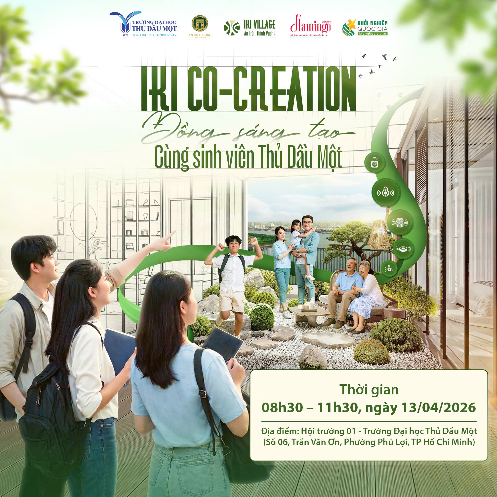 IKI Co-Creation đến với sinh viên Trường Đại học Thủ Dầu Một: Đồng sáng tạo giải pháp từ những vấn đề thực tiễn