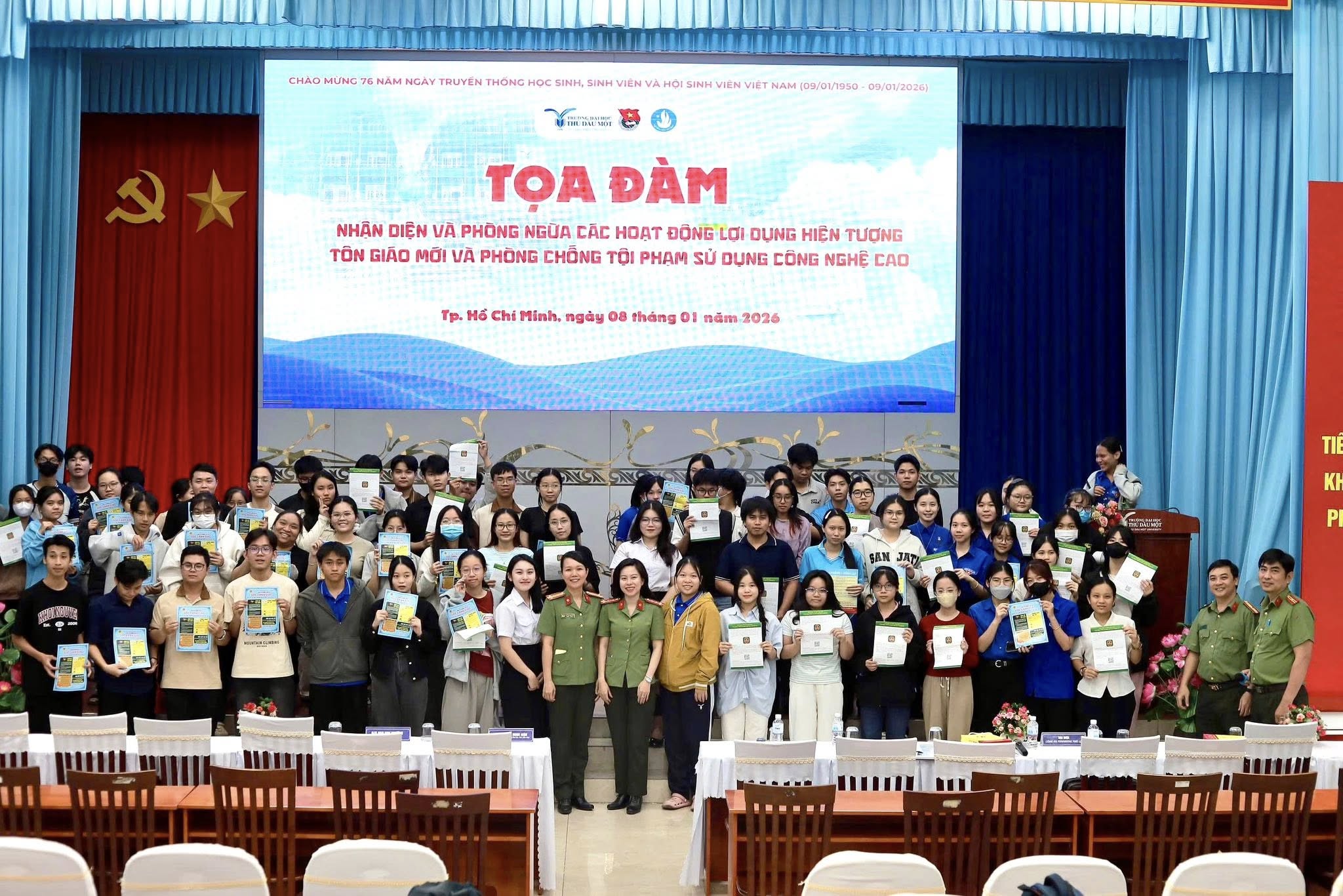 Tọa đàm nâng cao nhận diện, phòng ngừa các hoạt động lợi dụng hiện tượng tôn giáo mới và phòng chống tội phạm sử dụng công nghệ cao.