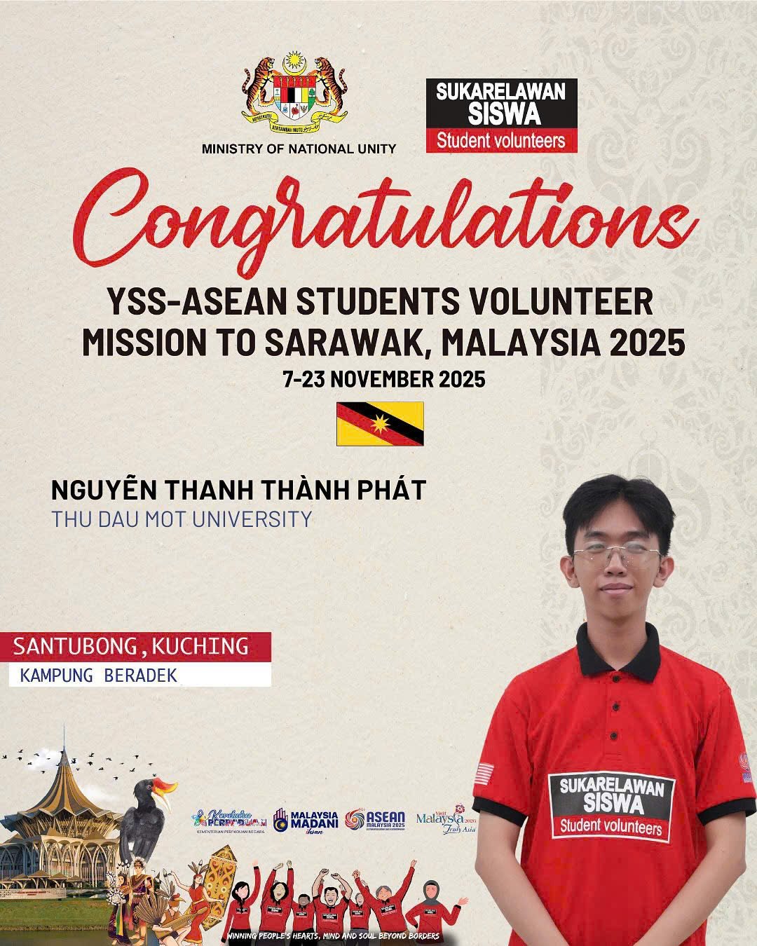 Sinh viên Nguyễn Thanh Thành Phát trong hành trình YSS ASEAN 2025