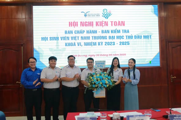 Hội nghị kiện toàn nhân sự Ban Chấp hành - Ban Kiểm tra Hội Sinh viên Trường Đại học Thủ Dầu Một khóa VI, nhiệm kỳ 2023 - 2025