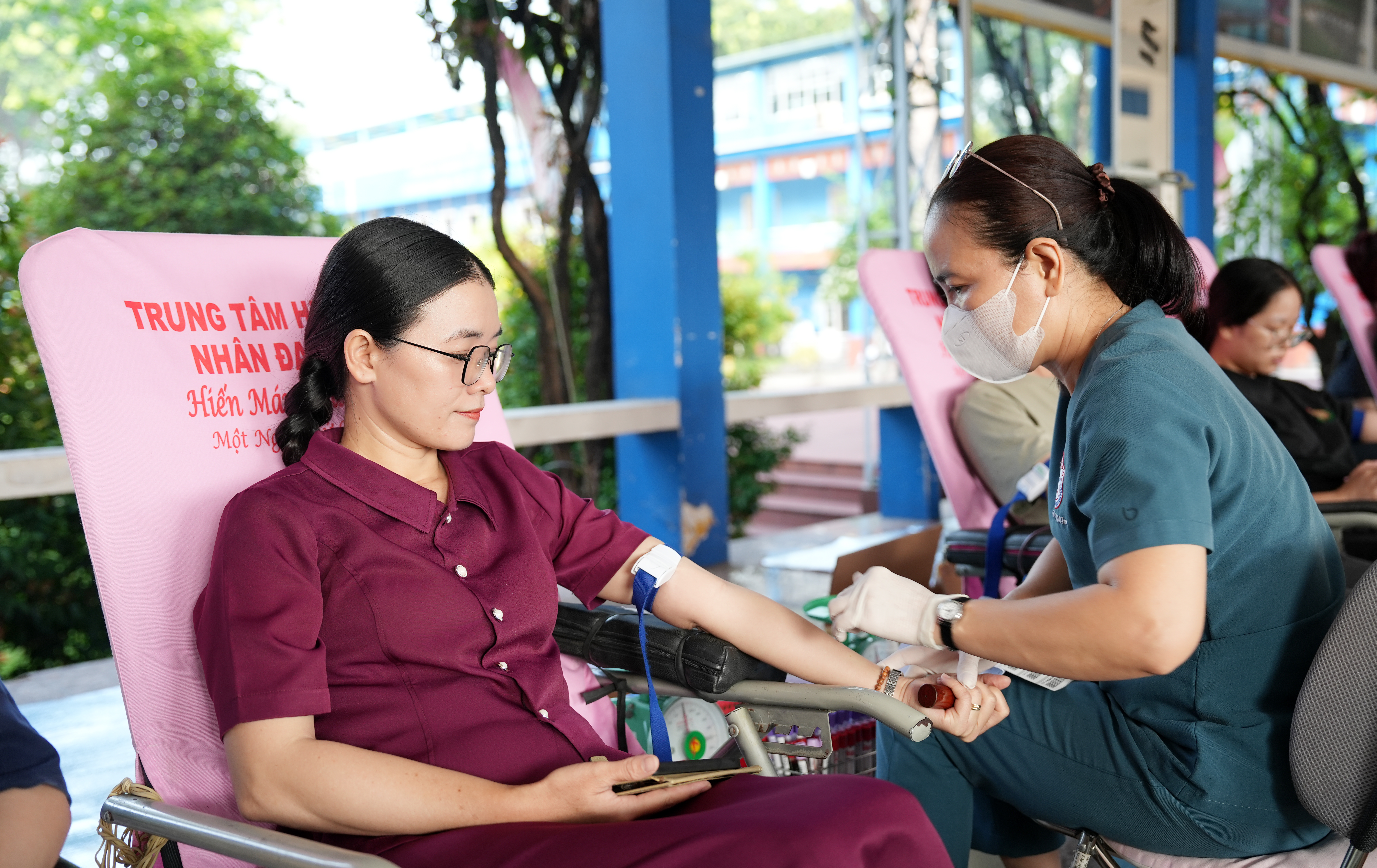 Ngày hội hiến máu nhân đạo lần thứ 33 tại Trường Đại học Thủ Dầu Một