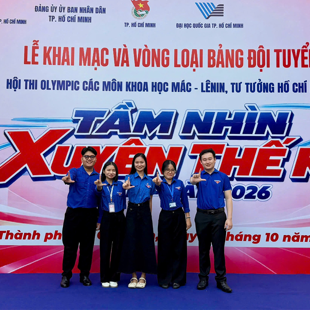 Chúc mừng 06 đoàn viên Trường Đại học Thủ Dầu Một vào vòng Bán kết Hội thi Olympic “Tầm nhìn xuyên thế kỷ” lần thứ 13 năm 2026