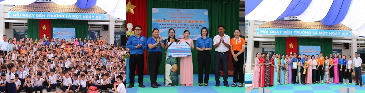 Trao tặng Công trình thanh niên "Nước sạch cho em" cho trường Tiêu học Âu Cơ, xã Sùng Nhơn, huyện Đức Linh, tỉnh Bình Thuận